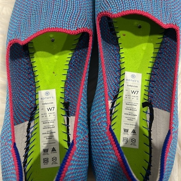 Rothy’s Bluebell Triple Stitch The Loafer SZ 7 - Picture 10 of 11